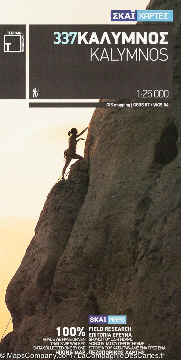 Carte de randonnée - Ile de Kalymnos (Grèce) | Terrain Cartography carte de randonnée Terrain Cartography