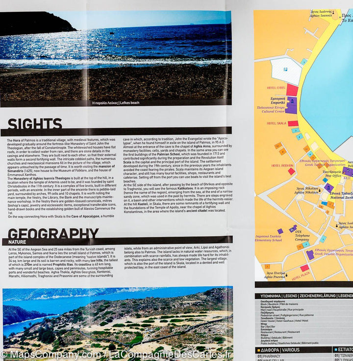 Carte de randonnée - Ile de Patmos (Grèce) | Terrain Cartography carte pliée Terrain Cartography 