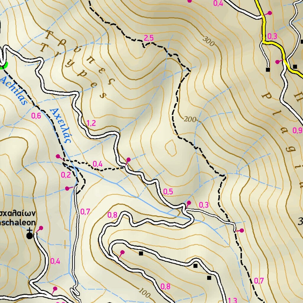 Carte de randonnée - Ile de Skiathos (Grèce) | Terrain Cartography carte de randonnée Terrain Cartography