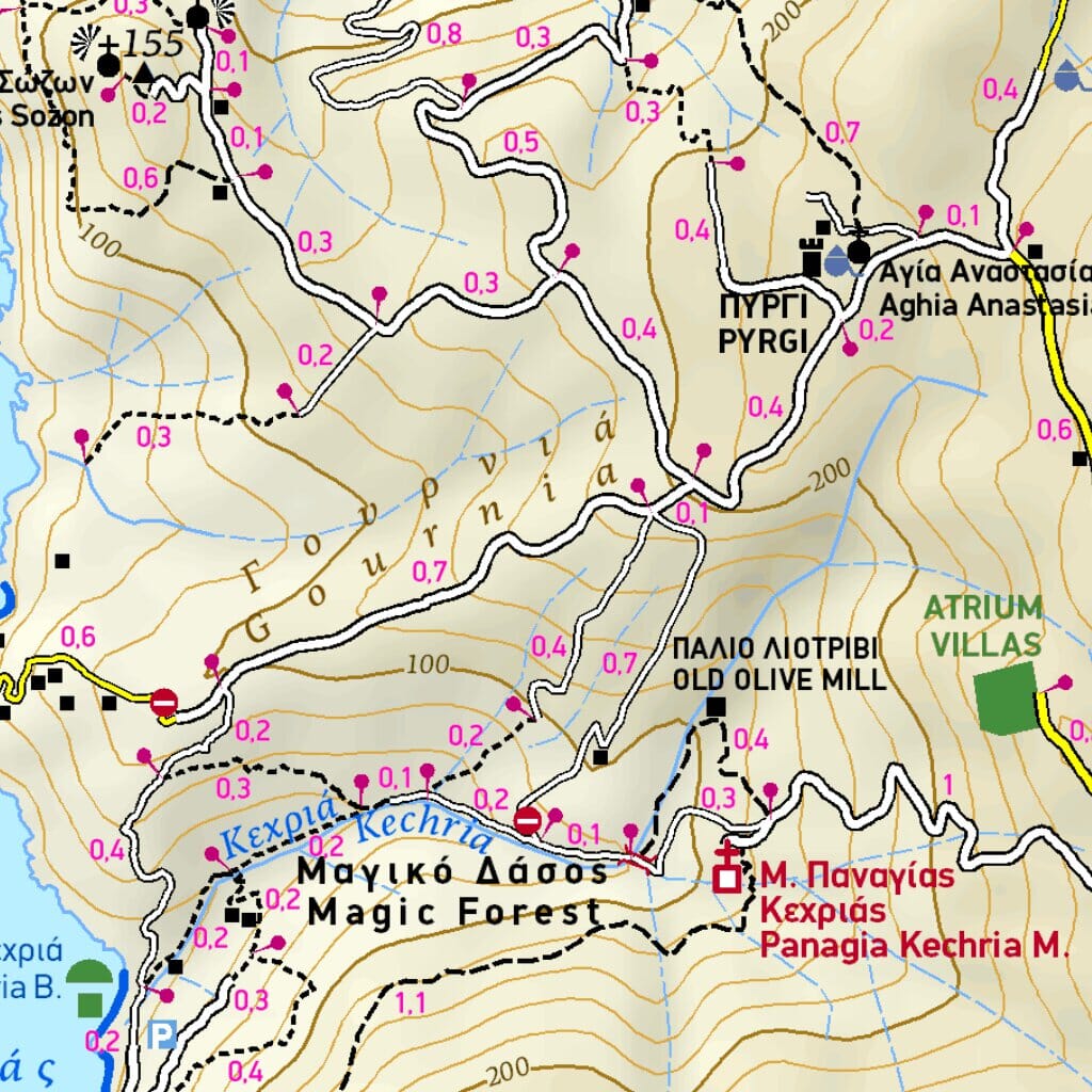Carte de randonnée - Ile de Skiathos (Grèce) | Terrain Cartography carte de randonnée Terrain Cartography