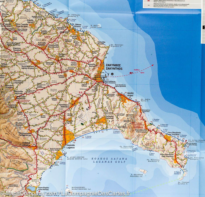 Carte de randonnée - Ile Zakynthos (Grèce) | Terrain Cartography carte pliée Terrain Cartography 