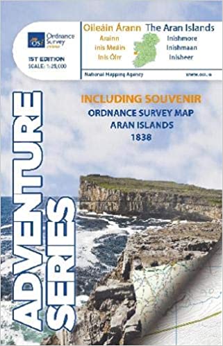 Carte de randonnée - Iles d'Aran (Irlande) | Ordnance Survey - série Adventure carte pliée Ordnance Survey Ireland 