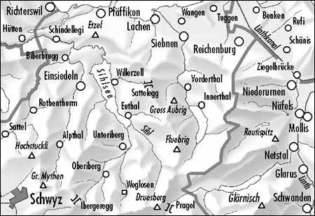 Carte de randonnée imperméable n° 236T - Lachen (Suisse) | Swisstopo - Excursions au 1/50 000 carte de randonnée Swisstopo