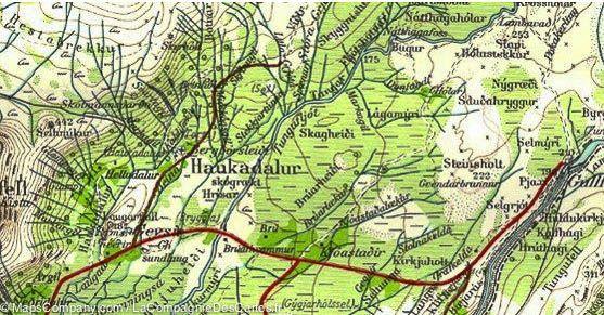 Carte de randonnée Islande - Saudlauksdalur 3 | Ferdakort - atlaskort carte pliée Ferdakort 