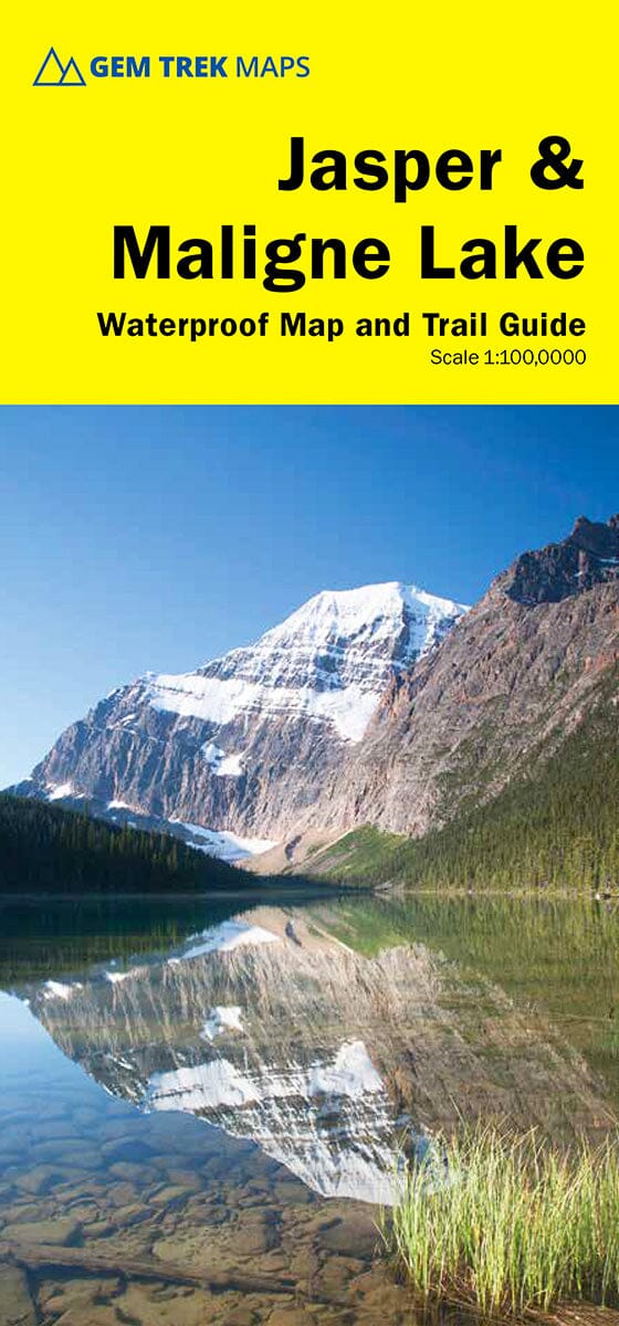 Carte de randonnée - Jasper & Maligne Lake (Alberta) | Gem Trek carte pliée Gem Trek Publishing 