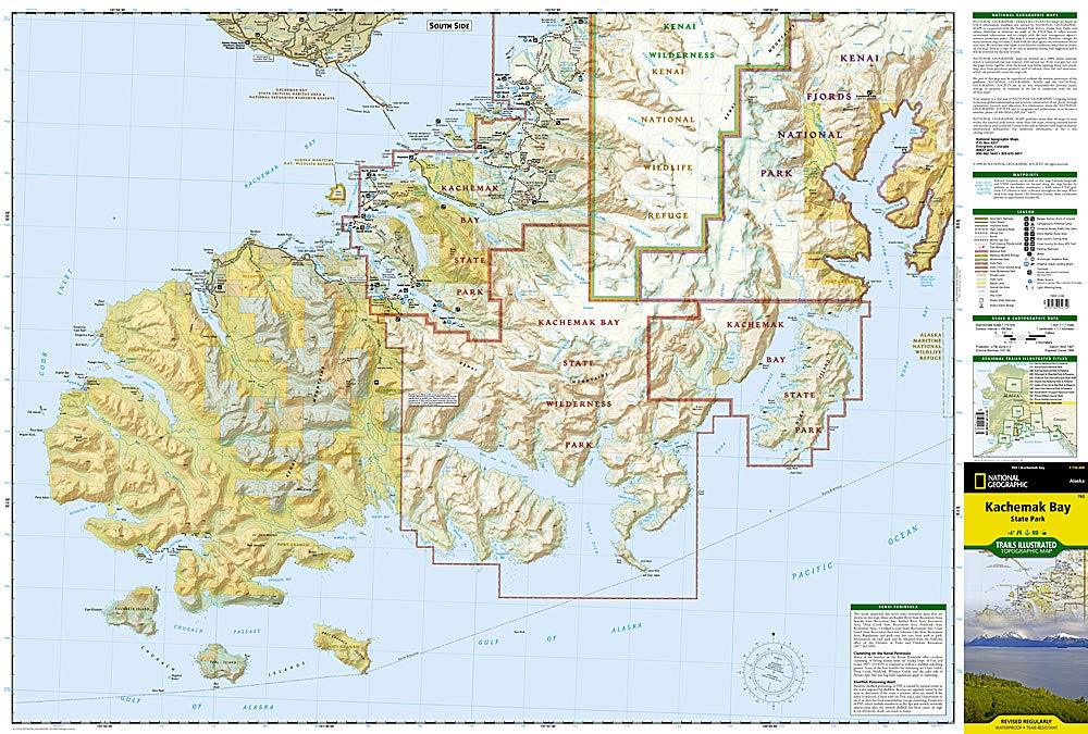 Carte de randonnée n° 763 - Kachemak Bay State Park (Alaska) | National Geographic carte de randonnée National Geographic
