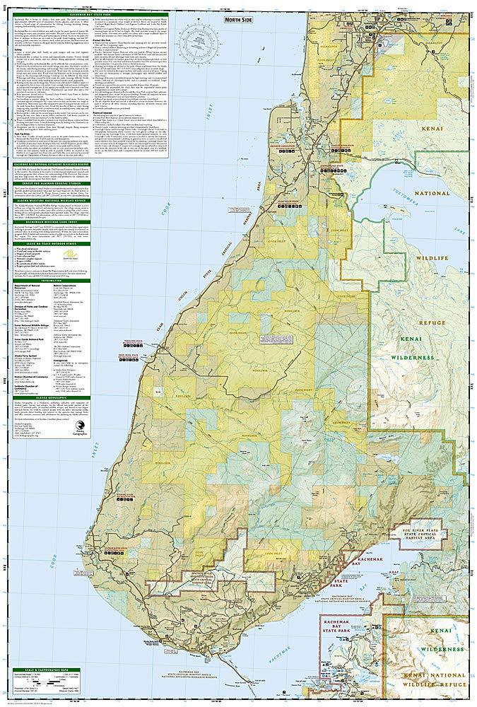 Carte de randonnée - Kachemak Bay State Park (Alaska), n° 763 | National Geographic carte pliée National Geographic 