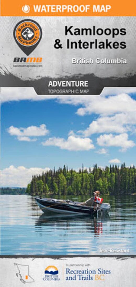 Carte de randonnée Kamloops et Interlakes | Backroads Mapbooks carte de randonnée Backroads Mapbooks