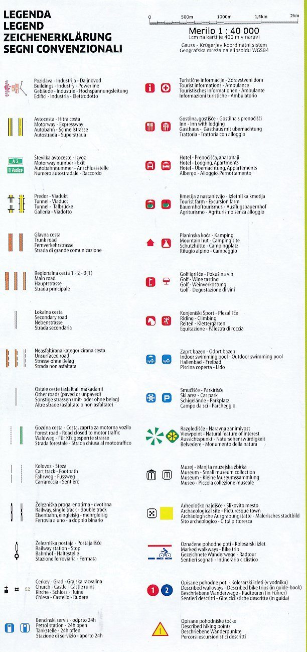 Carte de randonnée - Kamnik, Savinja Alpes (Slovénie) | Kartografija carte de randonnée Kartografija