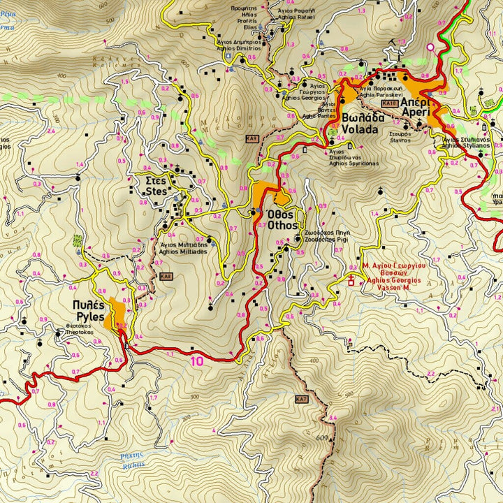 Carte de randonnée - Karpathos & Kasos (Grèce) | Terrain Cartography carte pliée Terrain Cartography 