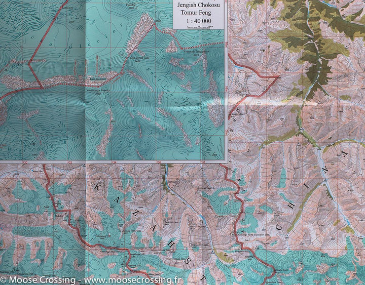 Carte de randonnée - Khan Tengri, Massif du Tien Shan (Kyrgystan) | Alpenverein - La Compagnie des Cartes
