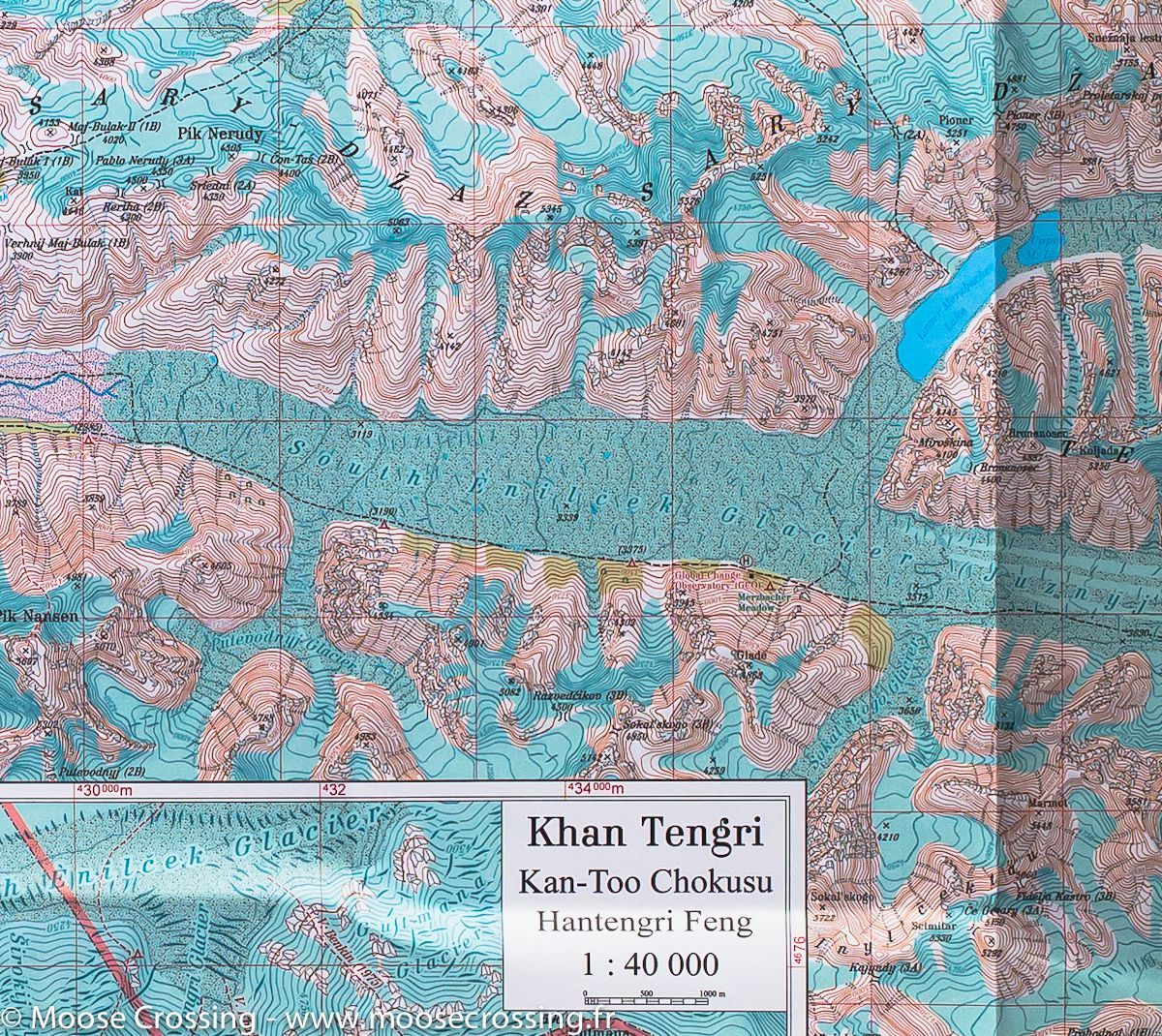 Carte de randonnée n° 0/15 - Khan Tengri, Massif du Tien Shan (Kyrgystan) | Alpenverein carte de randonnée Alpenverein