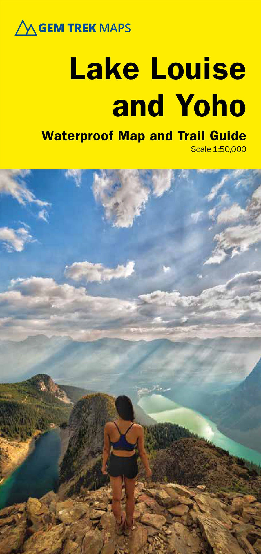 Carte de randonnée - Lac Louise & Parc National Yoho (Canada) | Gem Trek carte pliée Gem Trek Publishing 