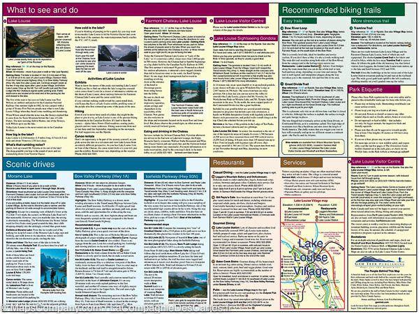 Carte de randonnée du Lac Louise (PN Banff, Alberta) | Gem Trek - La Compagnie des Cartes