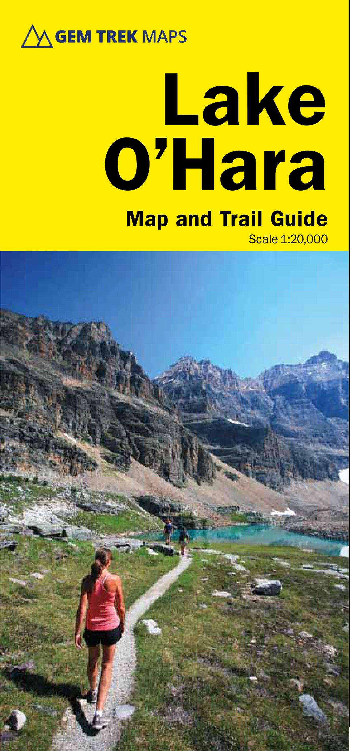 Carte de randonnée - Lac O'Hara (PN Yoho, Colombie-Britannique) | Gem Trek carte de randonnée Gem Trek Publishing