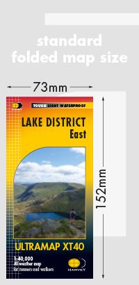 Carte de randonnée - Lake District Est XT40 | Harvey Maps - Ultramap carte de randonnée Harvey Maps