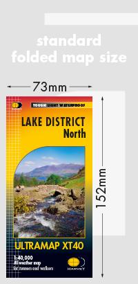 Carte de randonnée - Lake District Nord XT40 | Harvey Maps - Ultramap carte pliée Harvey Maps 