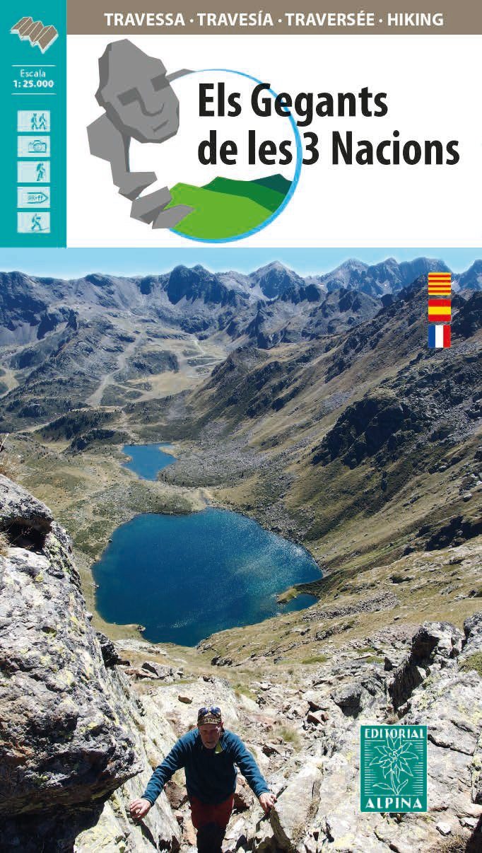 Carte de randonnée - Les Géants des 3 Nations | Alpina carte pliée Editorial Alpina 