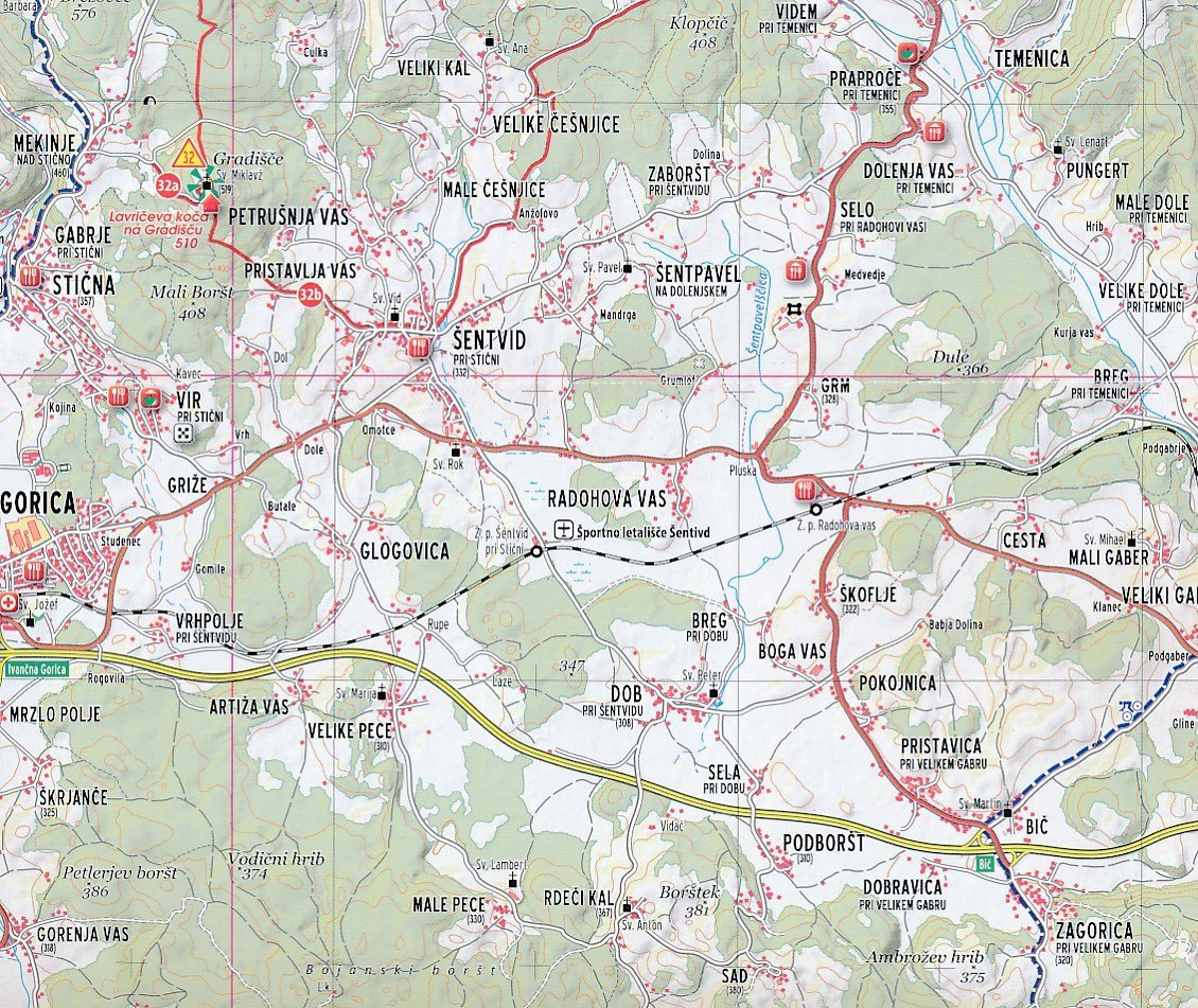 Carte de randonnée - Ljubljana & environs (Slovénie) | Kartografija carte de randonnée Kartografija