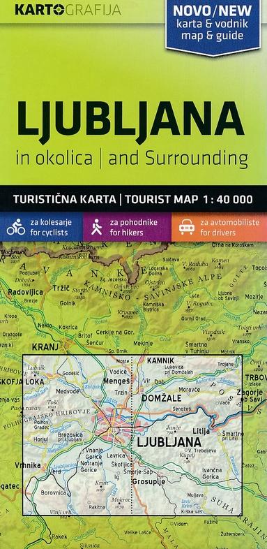 Carte de randonnée - Ljubljana & environs (Slovénie) | Kartografija carte pliée Kartografija 