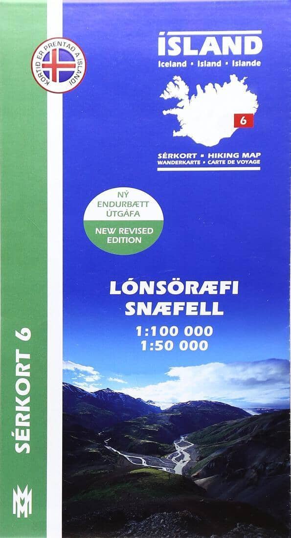 Lonsoraefi hiking map | Mal og menning Hiking Map 