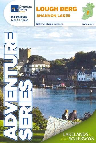 Carte de randonnée - Lough Derg, Shannon Lakes (Irlande) | Ordnance Survey - série Adventure carte de randonnée Ordnance Survey Ireland