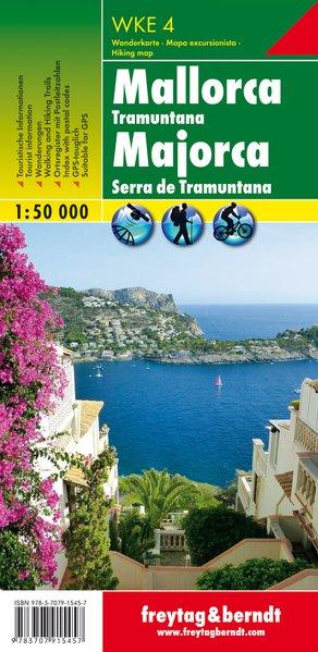 Carte de randonnée - Majorque, Serra de Tramuntana, WKE4 | Freytag & Berndt carte pliée Freytag & Berndt 