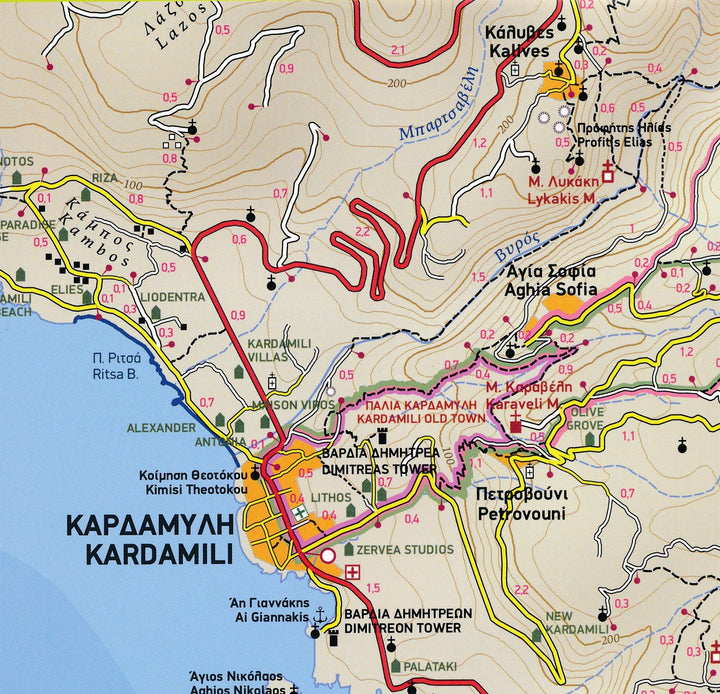Carte de randonnée - Mani / Magne Ouest (Péloponnèse, Grèce) | Terrain Cartography carte pliée Terrain Cartography 