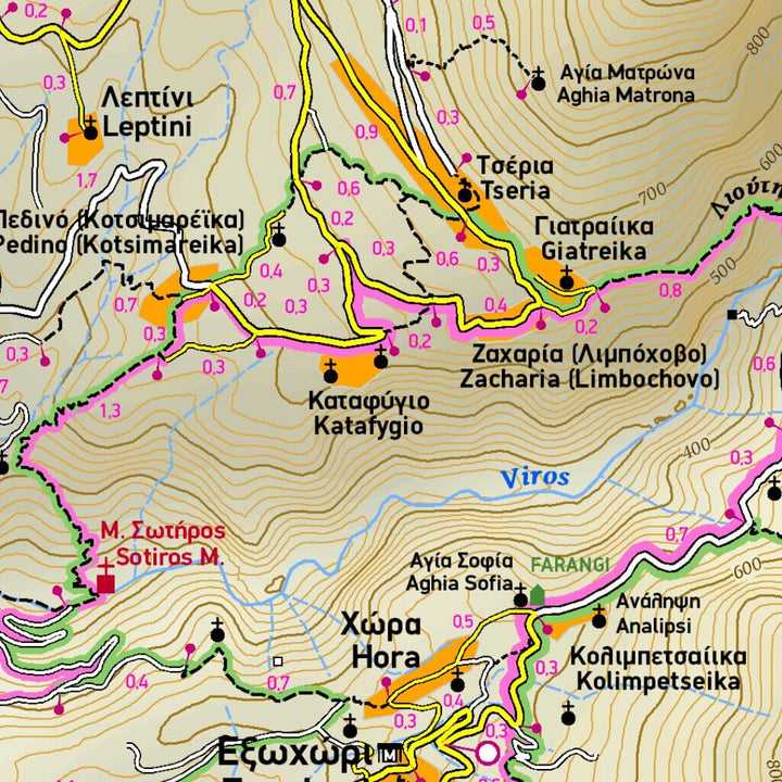 Carte de randonnée - Mani / Magne Ouest (Péloponnèse, Grèce) | Terrain Cartography carte pliée Terrain Cartography 