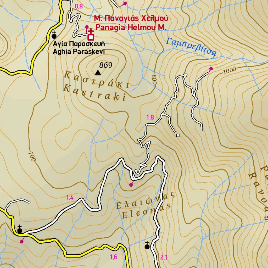 Carte de randonnée - Mani / Magne Ouest (Péloponnèse, Grèce) | Terrain Cartography carte de randonnée Terrain Cartography