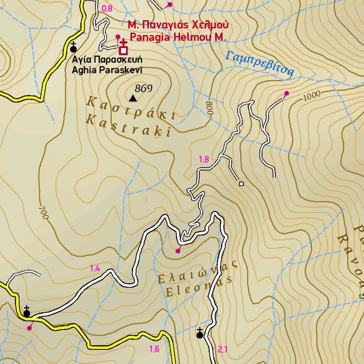 Carte de randonnée - Mani / Magne Ouest (Péloponnèse, Grèce) | Terrain Cartography carte pliée Terrain Cartography 