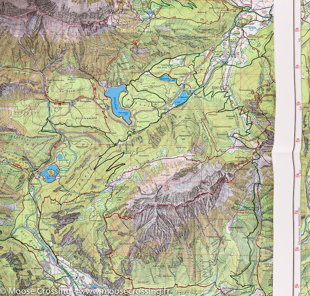 Carte de randonnée n° 4/1 - Massif de Wetterstein & Mieminger Ouest | Alpenverein carte de randonnée Alpenverein