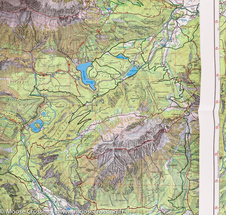 Carte de randonnée - Massif de Wetterstein & Mieminger Ouest n° 4/1 | Alpenverein carte pliée Alpenverein 