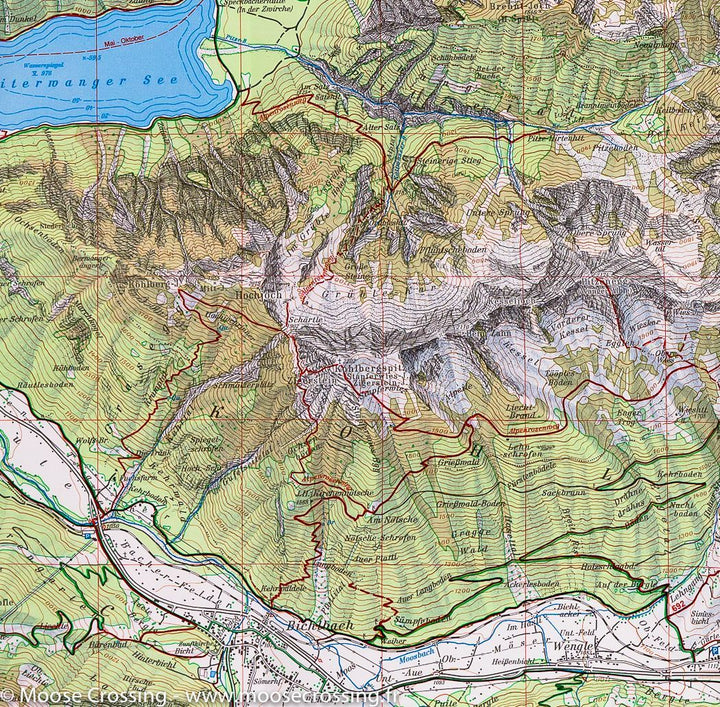 Carte de randonnée - Massif de Wetterstein & Mieminger Ouest n° 4/1 | Alpenverein carte pliée Alpenverein 