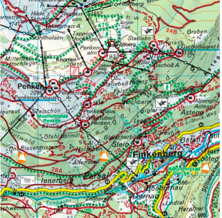 Carte de randonnée - Mayrhofen -Zillertaler Alpen-Gerlos-Krimml (Alpes de Zillertal, Italie, Autriche), n° WK152 | Freytag & Berndt carte pliée Freytag & Berndt 
