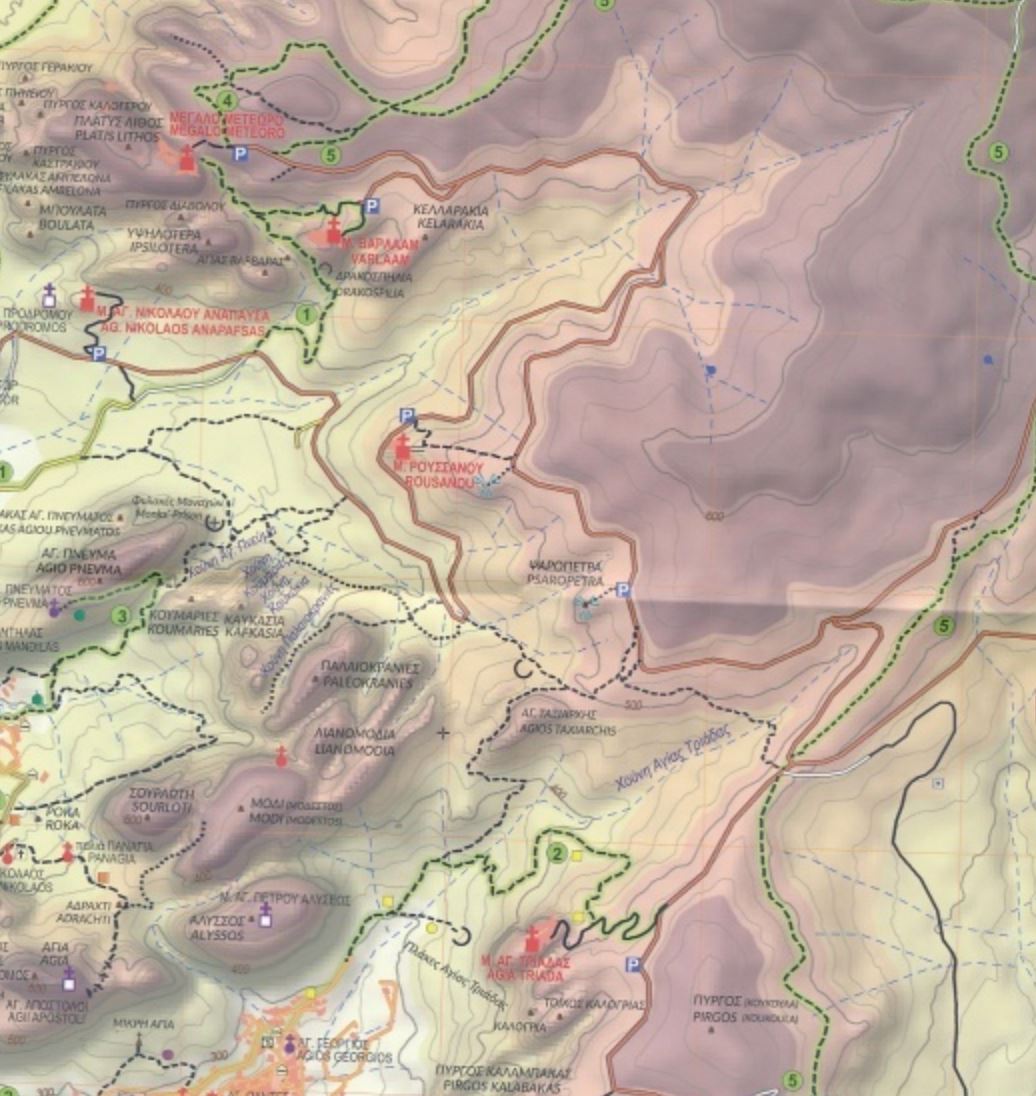 Carte de randonnée - Meteores 3D | Anavasi carte pliée Anavasi 