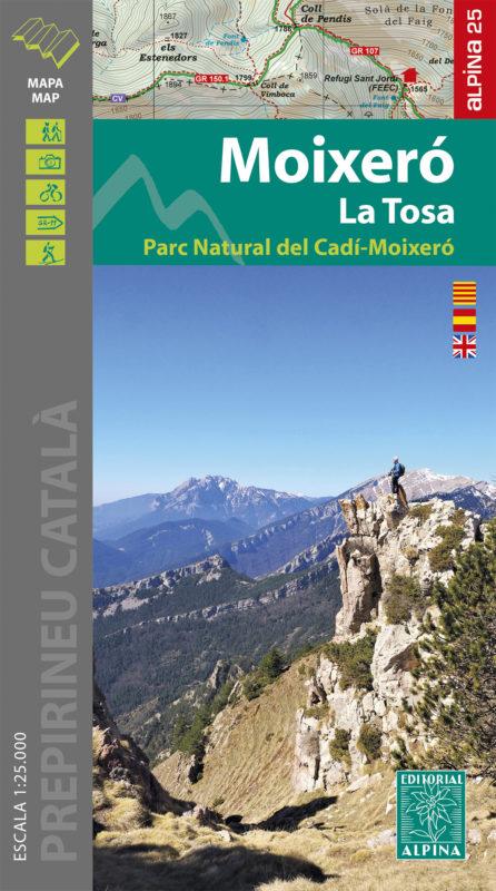 Carte de randonnée - Moixero, La Tosa & Parc Naturel de Cadi-Moixero (Catalogne) | Alpina carte de randonnée Editorial Alpina