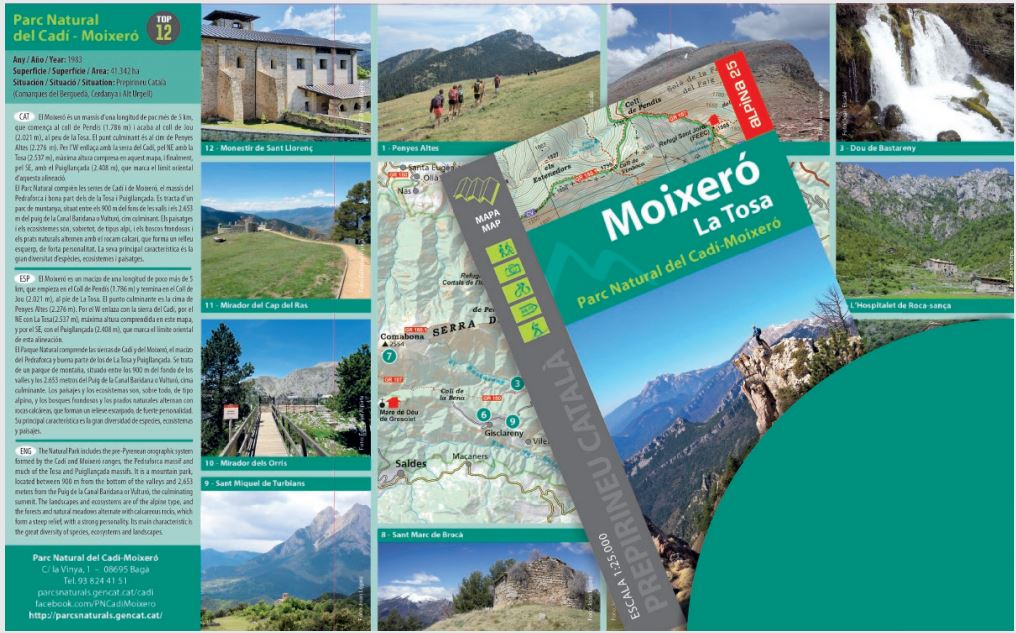 Carte de randonnée - Moixero, La Tosa & Parc Naturel de Cadi-Moixero (Catalogne) | Alpina carte de randonnée Editorial Alpina