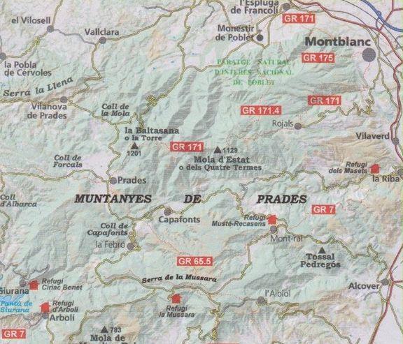 Carte de randonnée - Montagnes de Prades (Pyrénées Catalanes, Espagne) | Alpina carte de randonnée Editorial Alpina