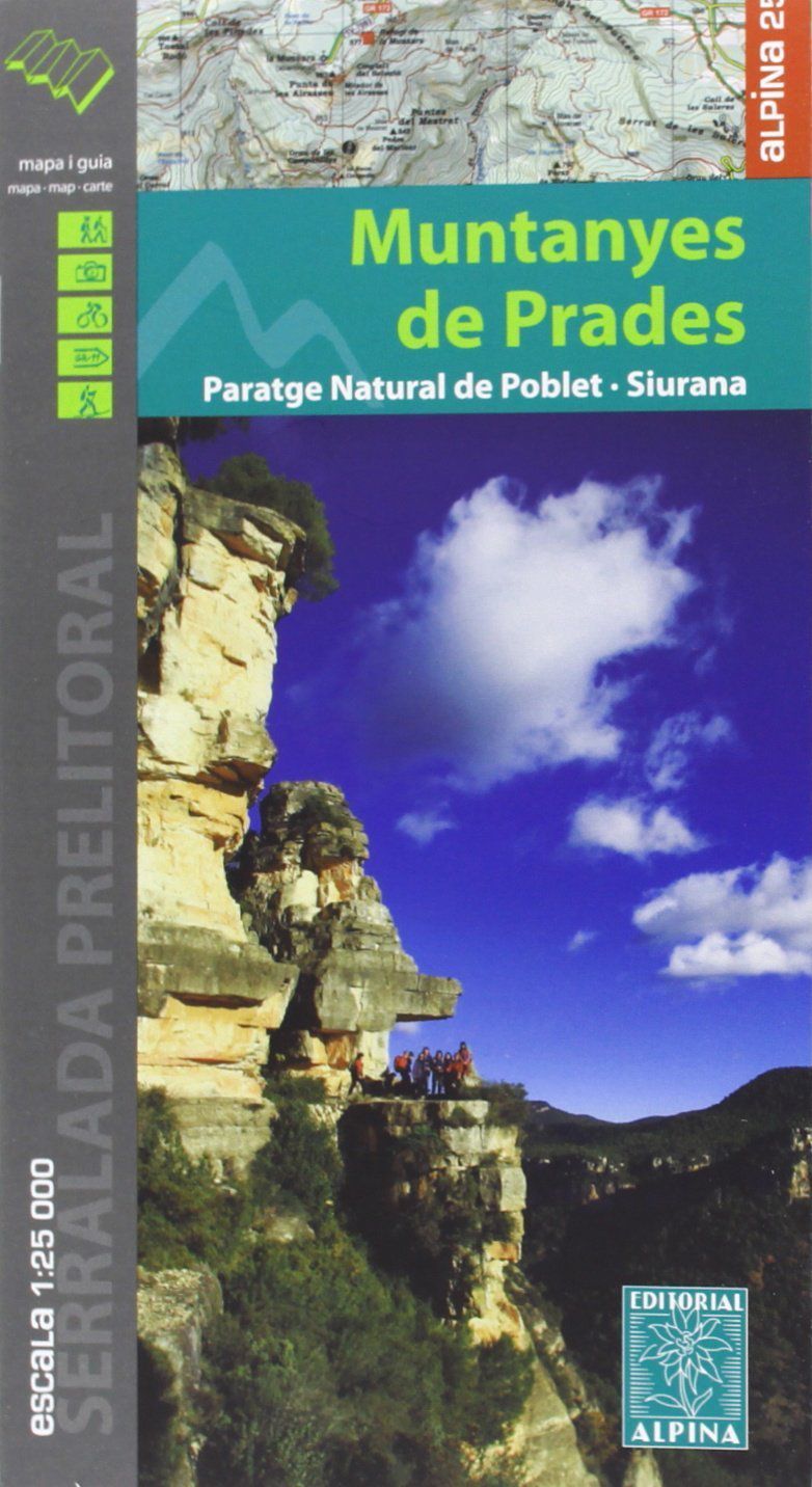Carte de randonnée des Montagnes de Prades (Pyrénées Catalanes, Espagne) | Alpina - La Compagnie des Cartes