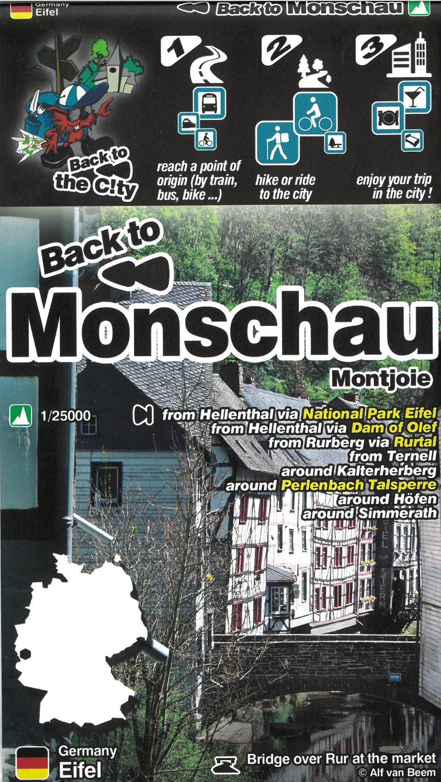 Carte de randonnée - Montjoie (Allemagne) | Mini Planet carte pliée Mini Planet 