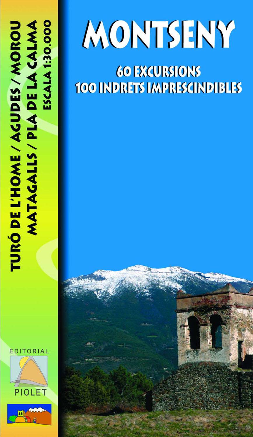 Carte de randonnée - Montseny : 60 randos, 100 lieux incontournables (Catalogne) | Piolet carte pliée Editorial Piolet 