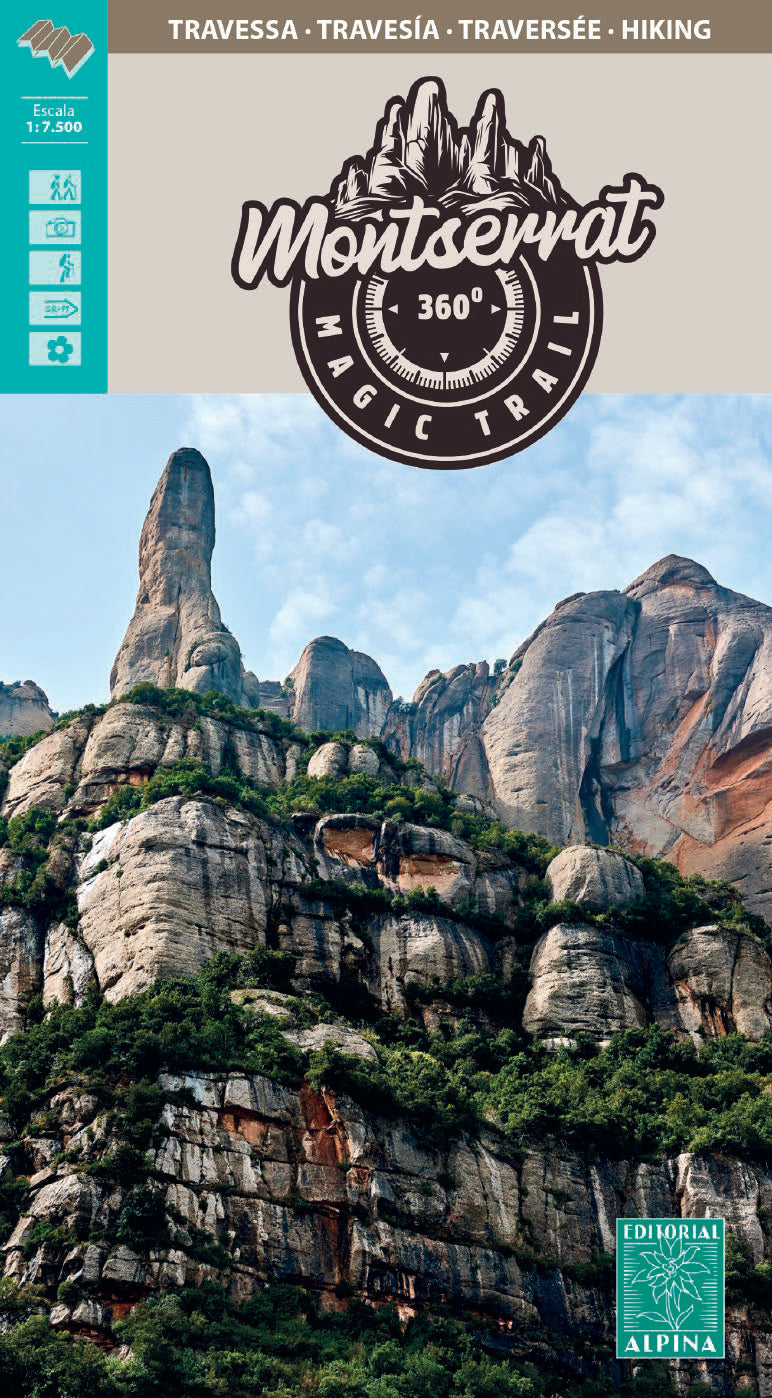 Carte de randonnée - Montserrat 360º Magic Trail (Catalogne) | Alpina carte de randonnée Editorial Alpina
