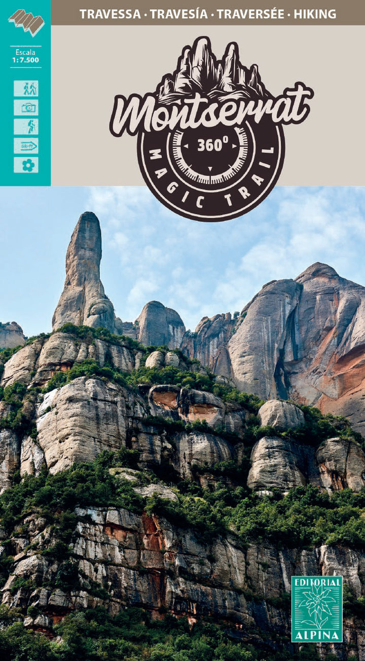Carte de randonnée - Montserrat 360º Magic Trail (Catalogne) | Alpina carte pliée Editorial Alpina 