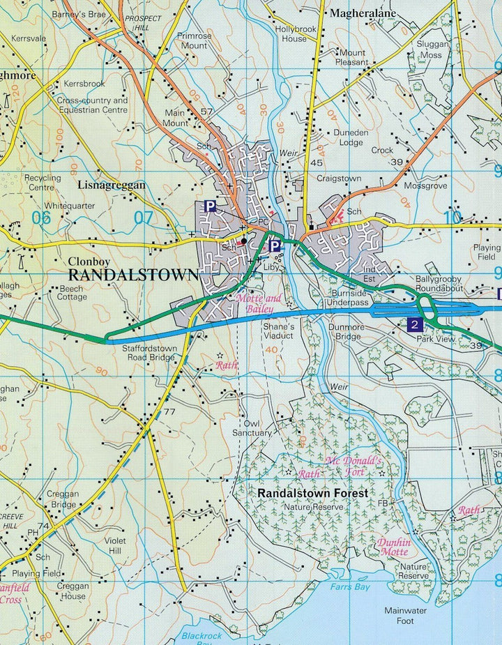 Carte de randonnée n° 014 - Lough Neagh - Antrim, Magherafelt (Irlande du Nord) | Ordnance Survey - Discoverer carte pliée Ordnance Survey 