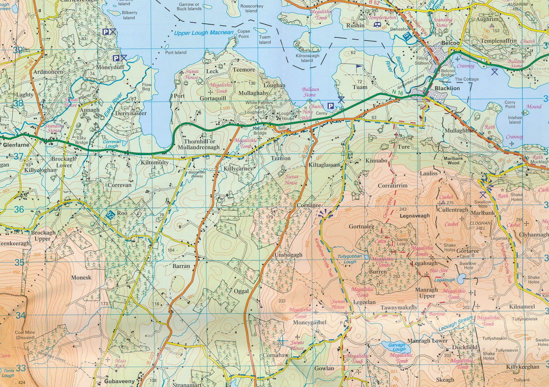Carte de randonnée n° 026 - Lough Allen (Irlande du Nord) | Ordnance Survey - Discoverer carte pliée Ordnance Survey 