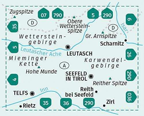 Carte de randonnée n° 026 - Seefeld in Tirol, Leutasch (Tyrol, Autriche) | Kompass carte de randonnée Kompass