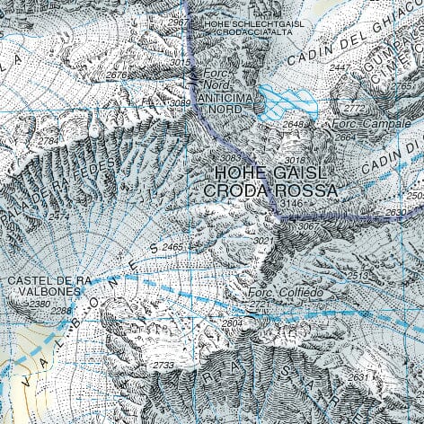 Carte de randonnée n° 03 - Cortina d'Ampezzo (Dolomites, Italie) | Tabacco carte de randonnée Tabacco