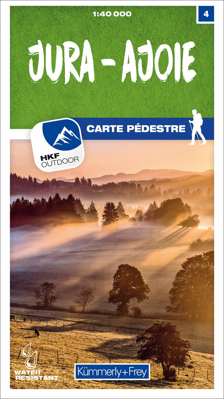 Carte de randonnée n° 04 - Jura, Ajoie (Suisse) | Kümmerly & Frey-1/40 000 carte pliée Kümmerly & Frey 