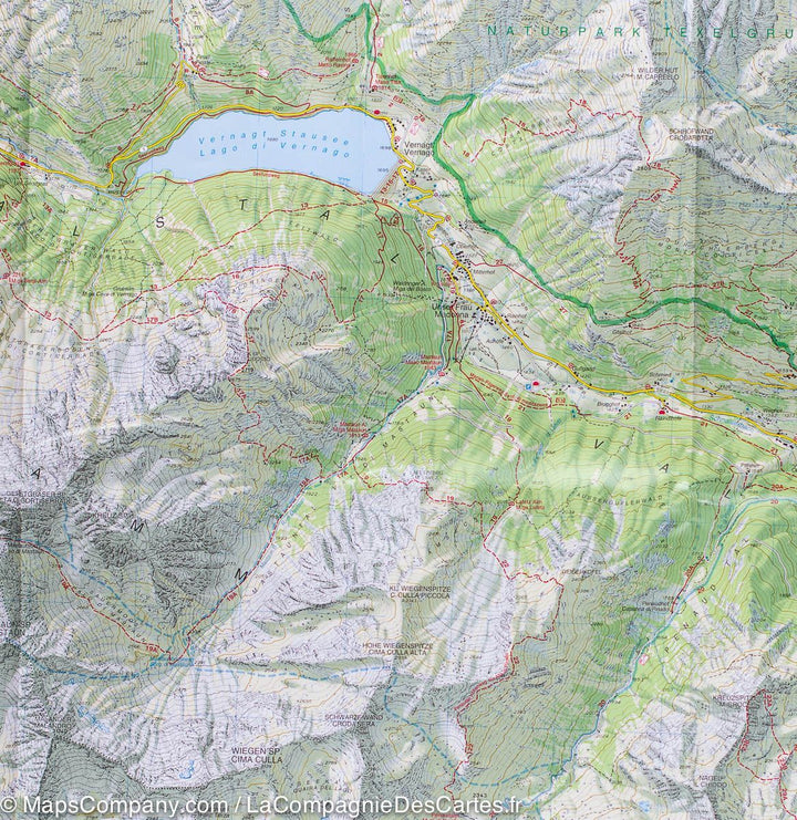 Carte de randonnée n° 04 - Val Senales & Naturno (Alpes, Italie) | Tabacco carte pliée Tabacco 